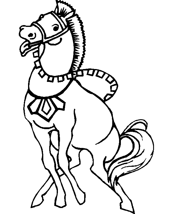 coloriage cheval 09