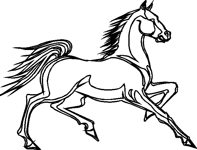 coloriage cheval 52