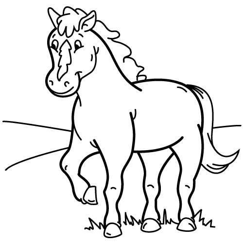 coloriage cheval 71