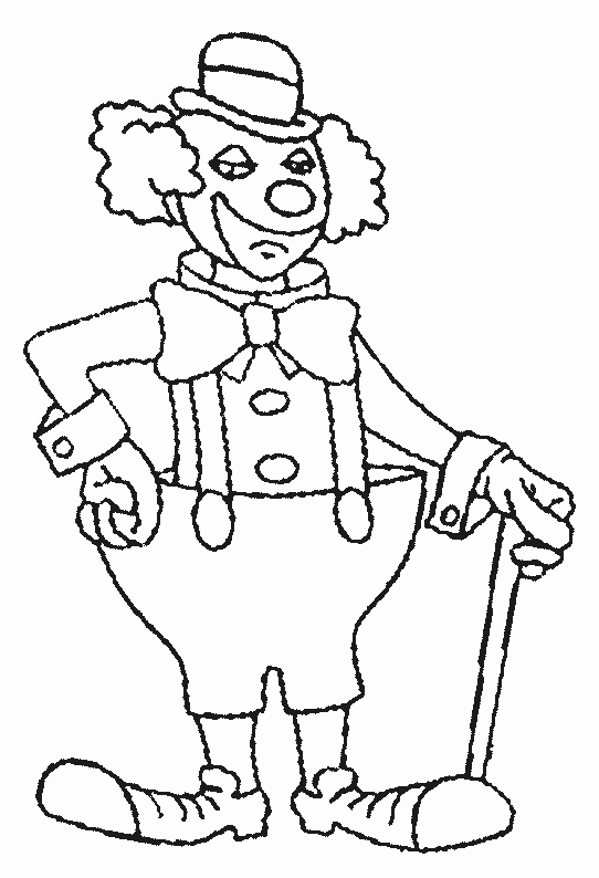 coloriage clown 09