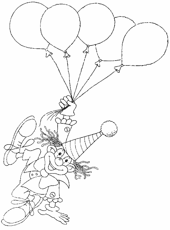 coloriage clown 14