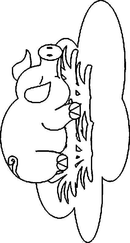 coloriage cochon 44