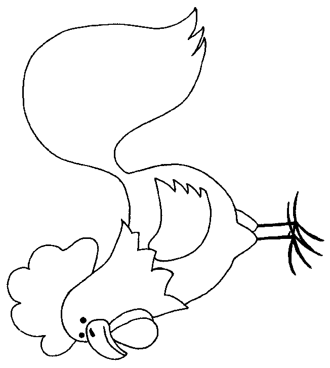 coloriage coq 15