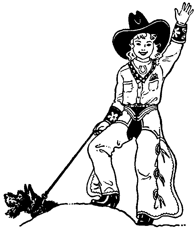 coloriage cowboy 01
