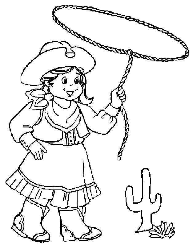 coloriage cowboy 11