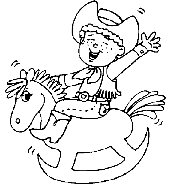 coloriage cowboy 22