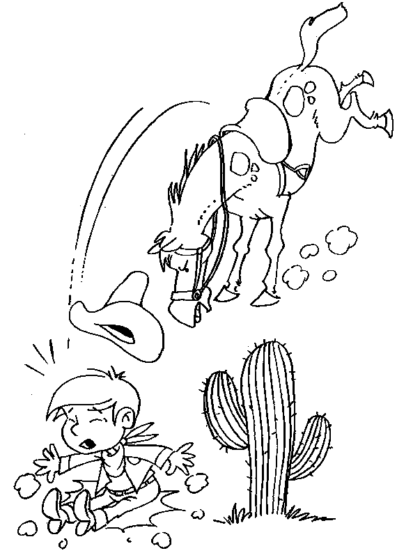 coloriage cowboy 23