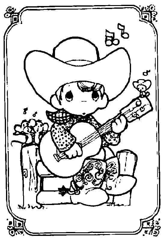 coloriage cowboy 29