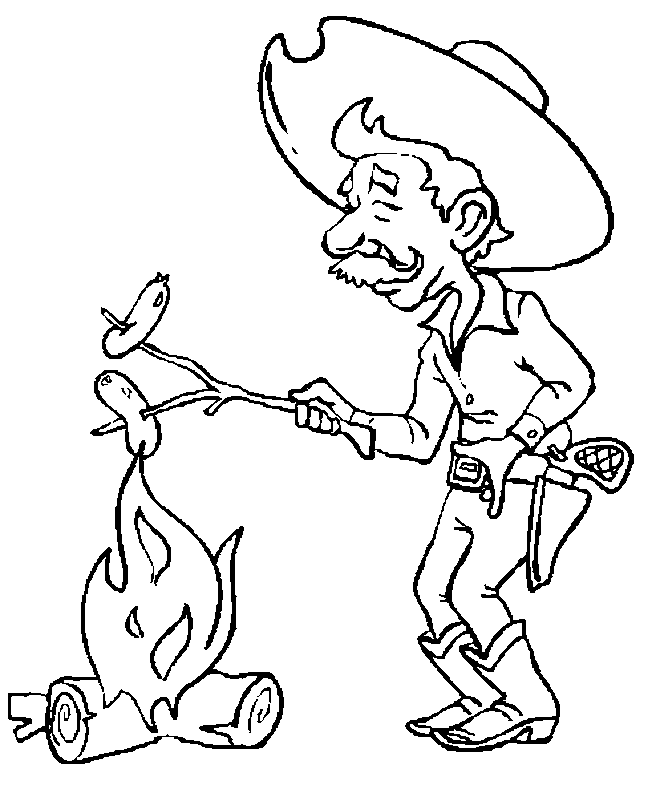 coloriage cowboy 31
