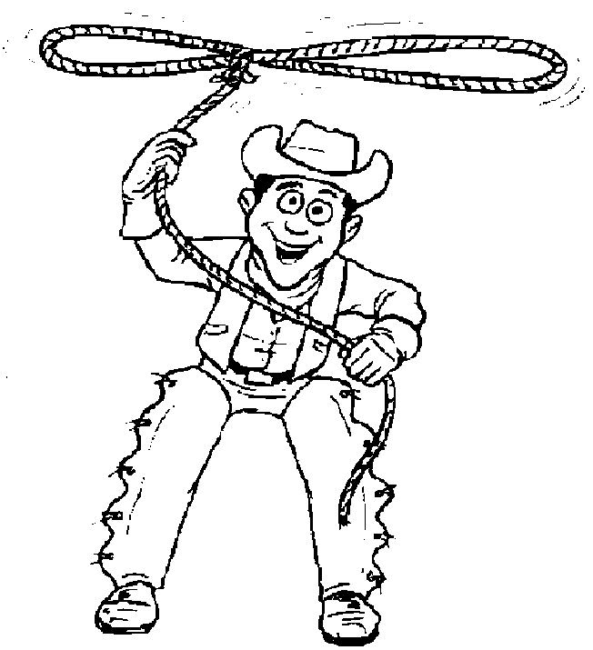 coloriage cowboy 33