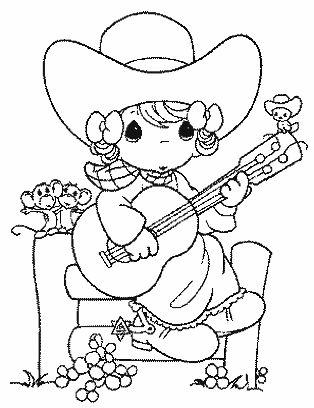 coloriage cowboy 40