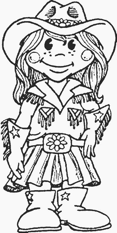 coloriage cowboy 43