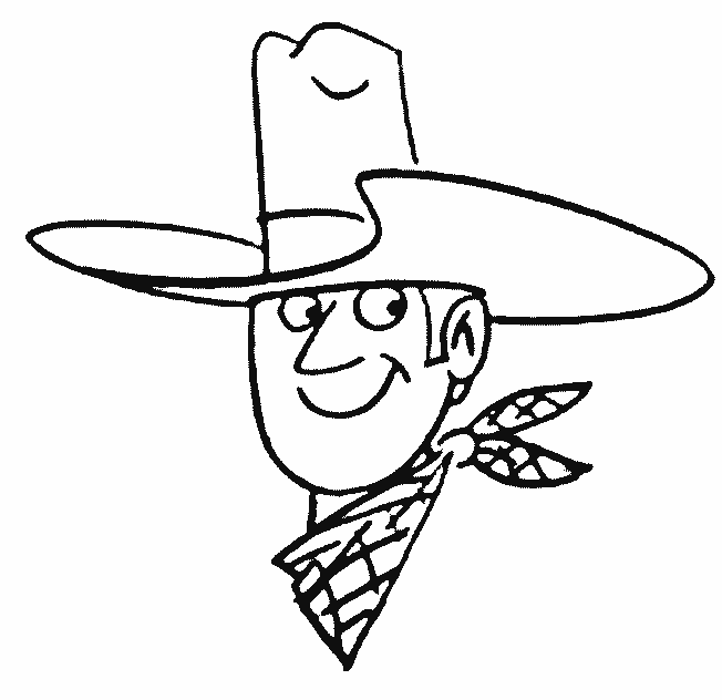 coloriage cowboy 50