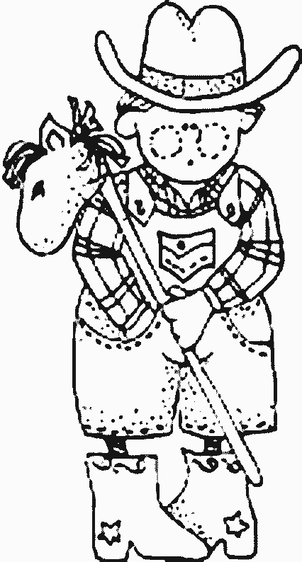 coloriage cowboy 51