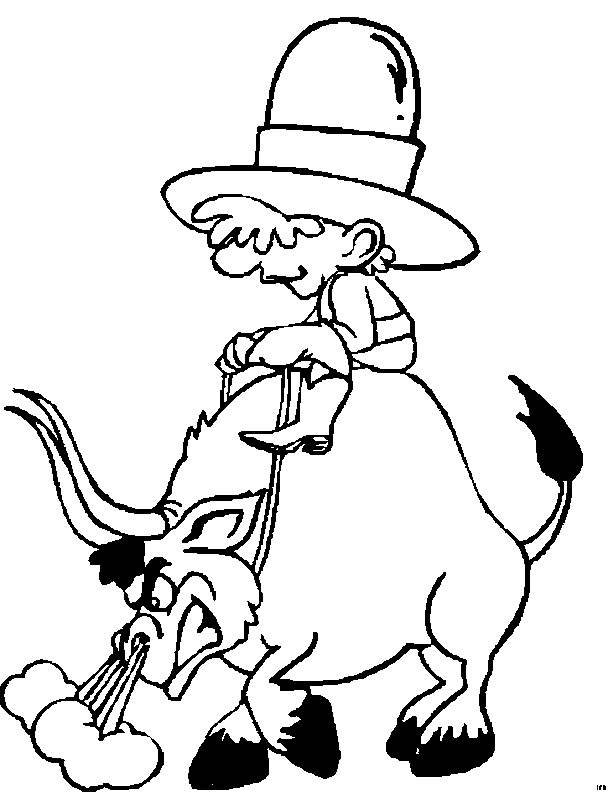 coloriage cowboy 55
