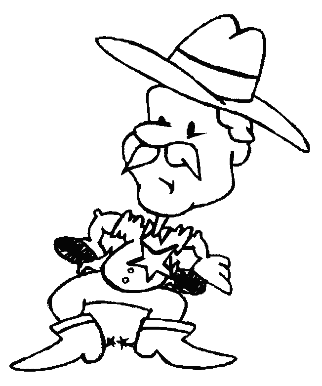 coloriage cowboy 64