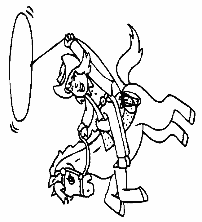coloriage cowboy 65