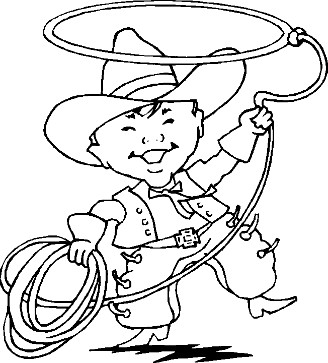 coloriage cowboy 66