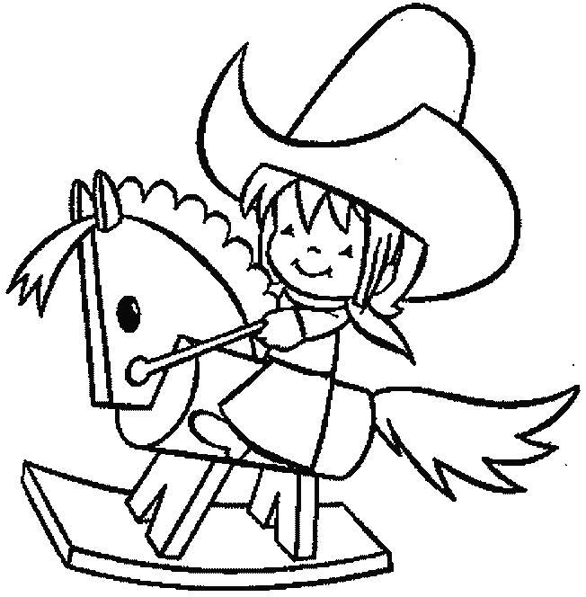 coloriage cowboy 70
