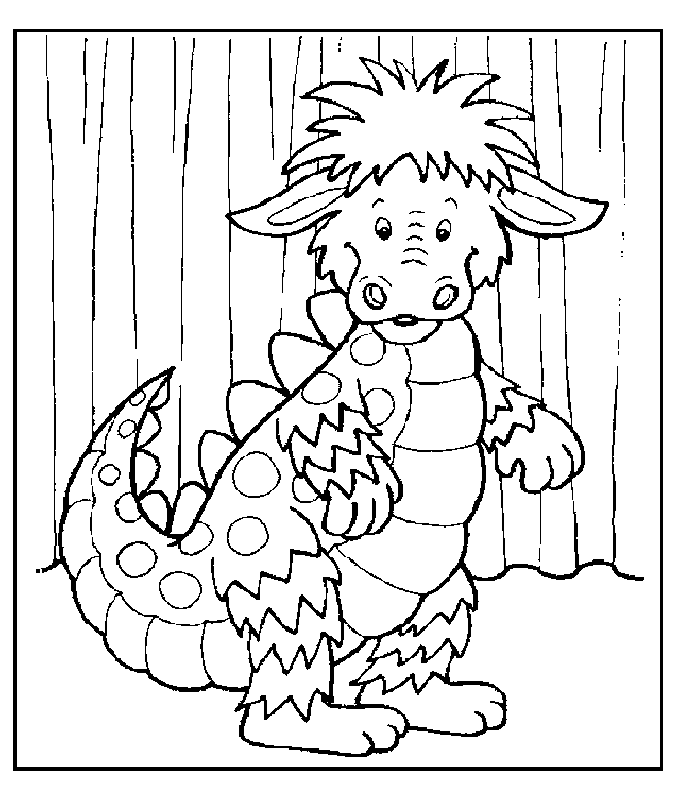 coloriage de dragon 03