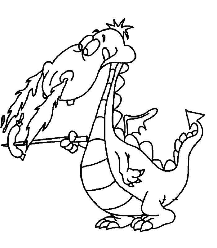 coloriage de dragon 10