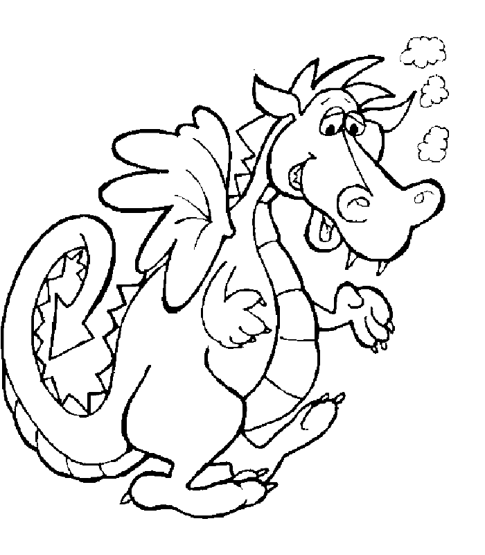 coloriage de dragon 12