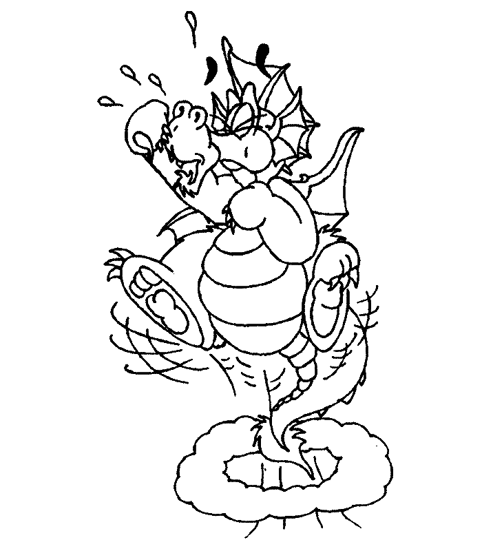 coloriage de dragon 13