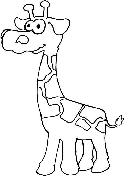 coloriage girafe 03