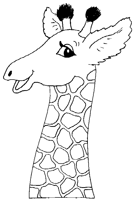 coloriage girafe 08