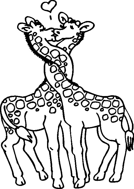 coloriage girafe 18
