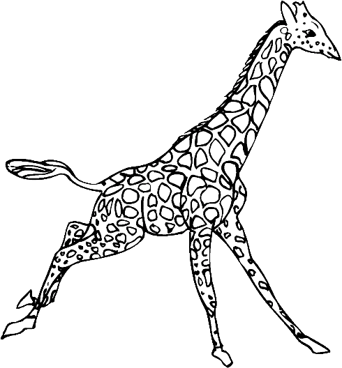coloriage girafe 20