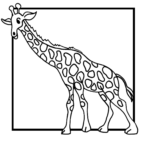 coloriage girafe 25