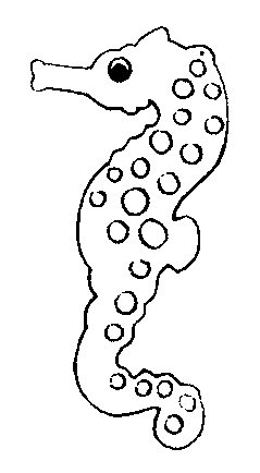 coloriage hippocampe 06