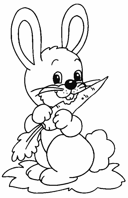 coloriage lapin 12