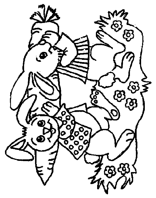 coloriage lapin 31