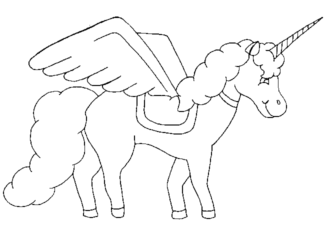 coloriage de licorne 23