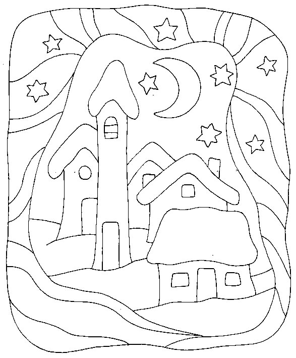 coloriage maison 09