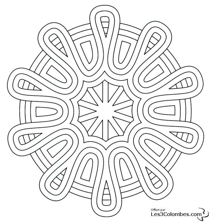 coloriage mandala 41