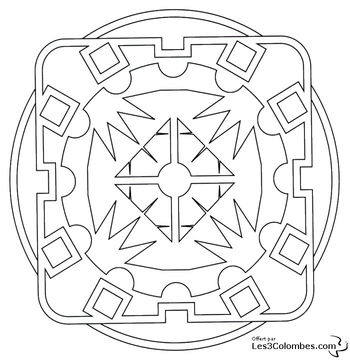 coloriage mandala 44