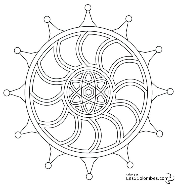 coloriage mandala 45
