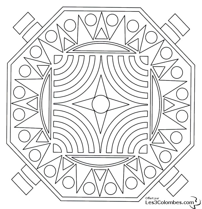 coloriage mandala 46
