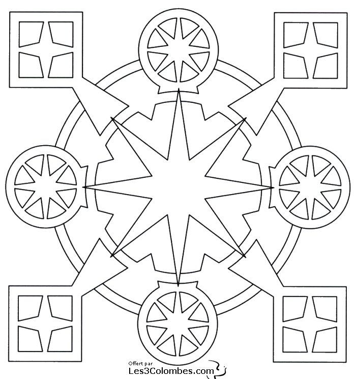 coloriage mandala 47