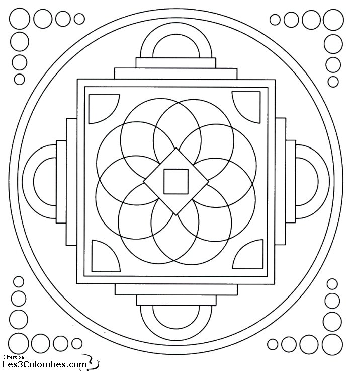 coloriage mandala 48