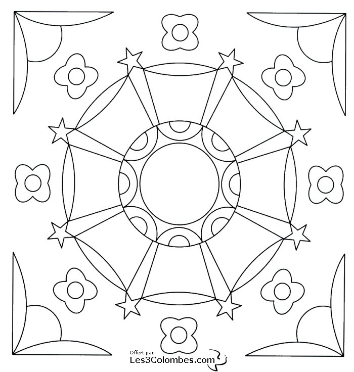coloriage mandala 49