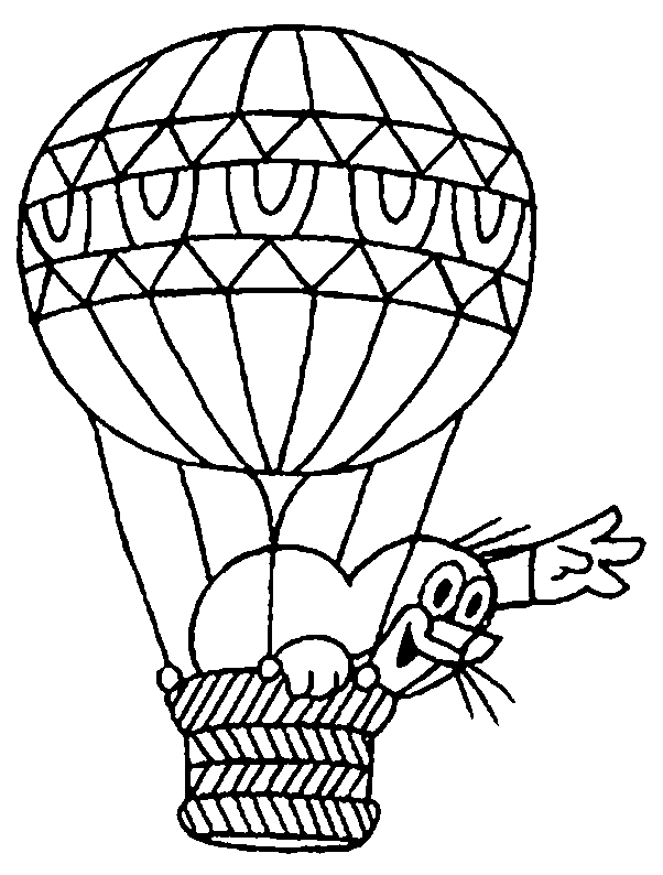 coloriage montgolfiere 10