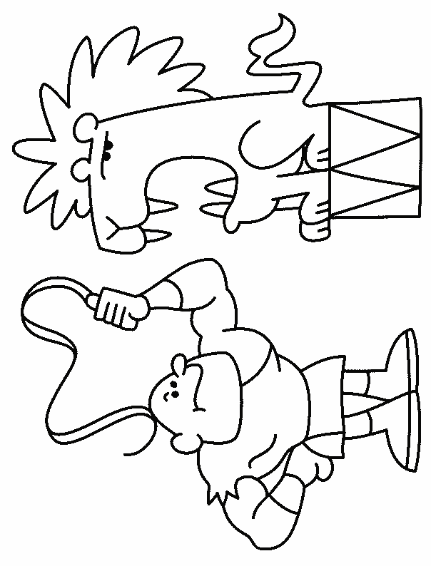 coloriage personnage cirque 03