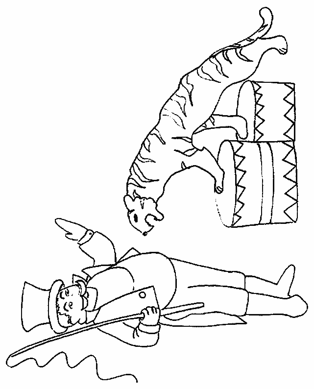 coloriage personnage cirque 10