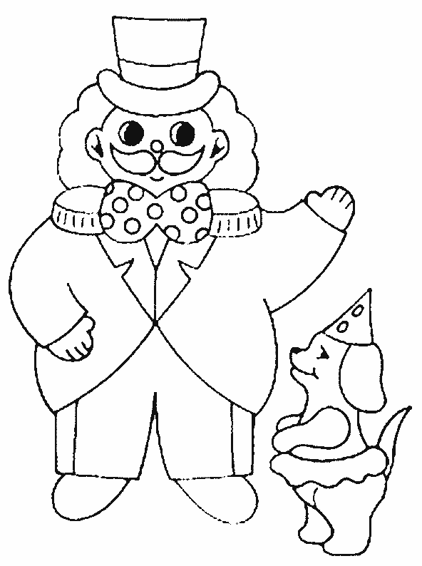 coloriage personnage cirque 12