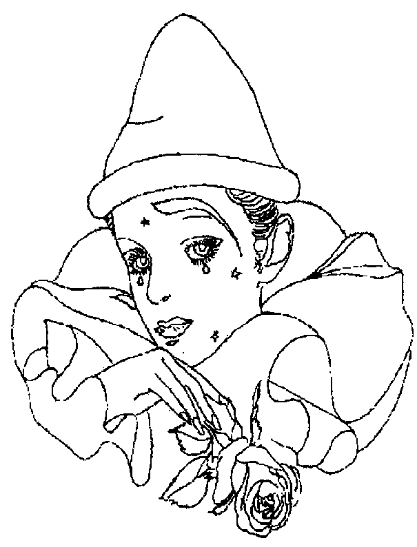 coloriage pierrot 01
