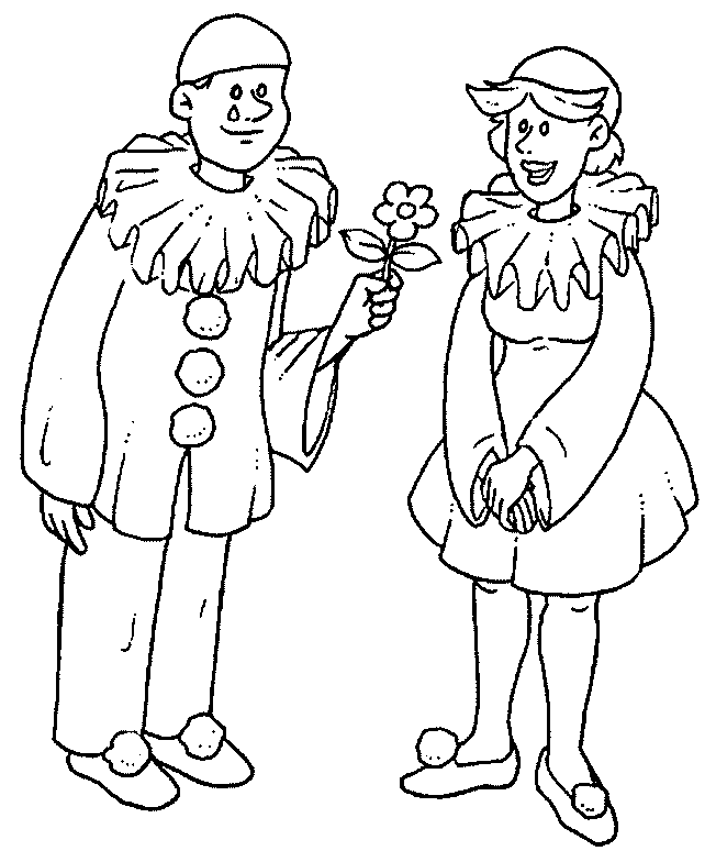 coloriage pierrot 02